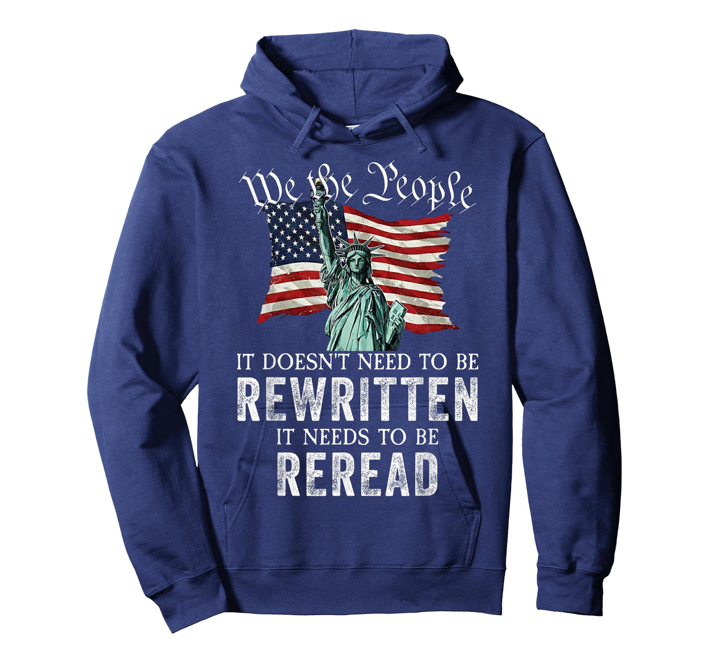 It Needs to Be Reread Patriotic Liberty US Flag Constitution T-Shirt
