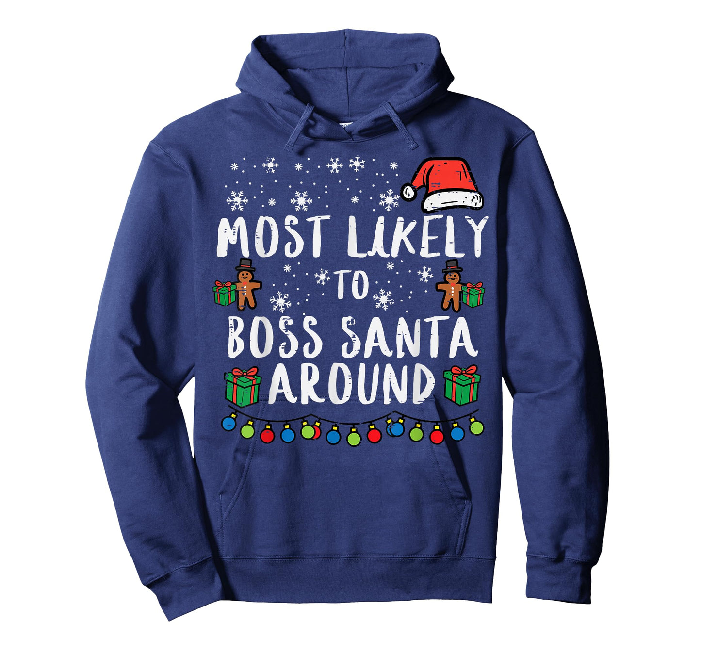 Christmas Boss Santa Around Xmas Matching Family Mom Women T-Shirt
