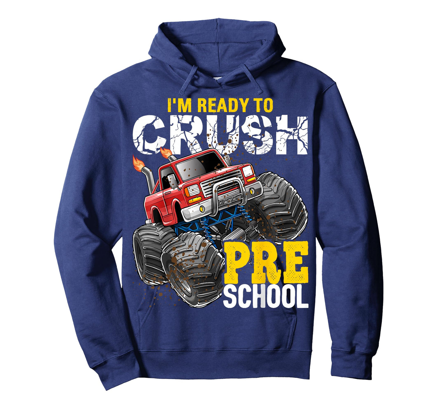 Ready to Crush Preschool Monster Truck Back to School Boys T-Shirt
