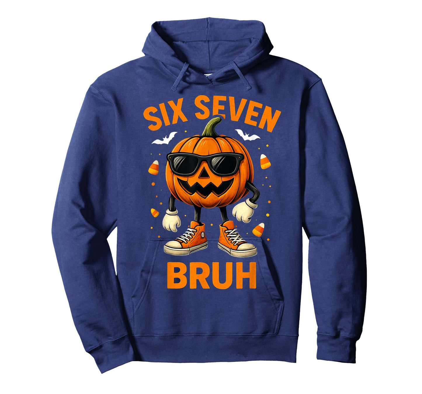67 Halloween Funny Six Seven Meme Brainrot Pumpkin Kids Bruh T-Shirt