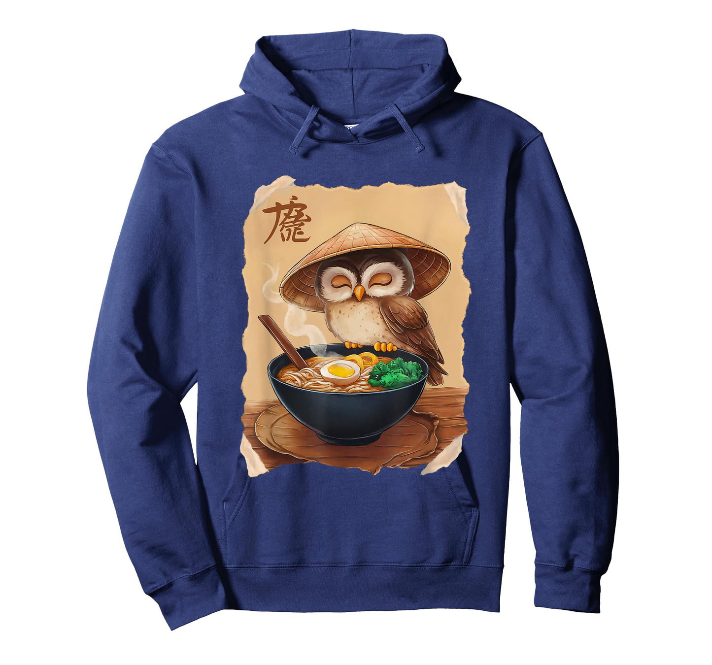 Owl Men Woman Kawaii Eating Ramen Japanese Owl T-Shirt