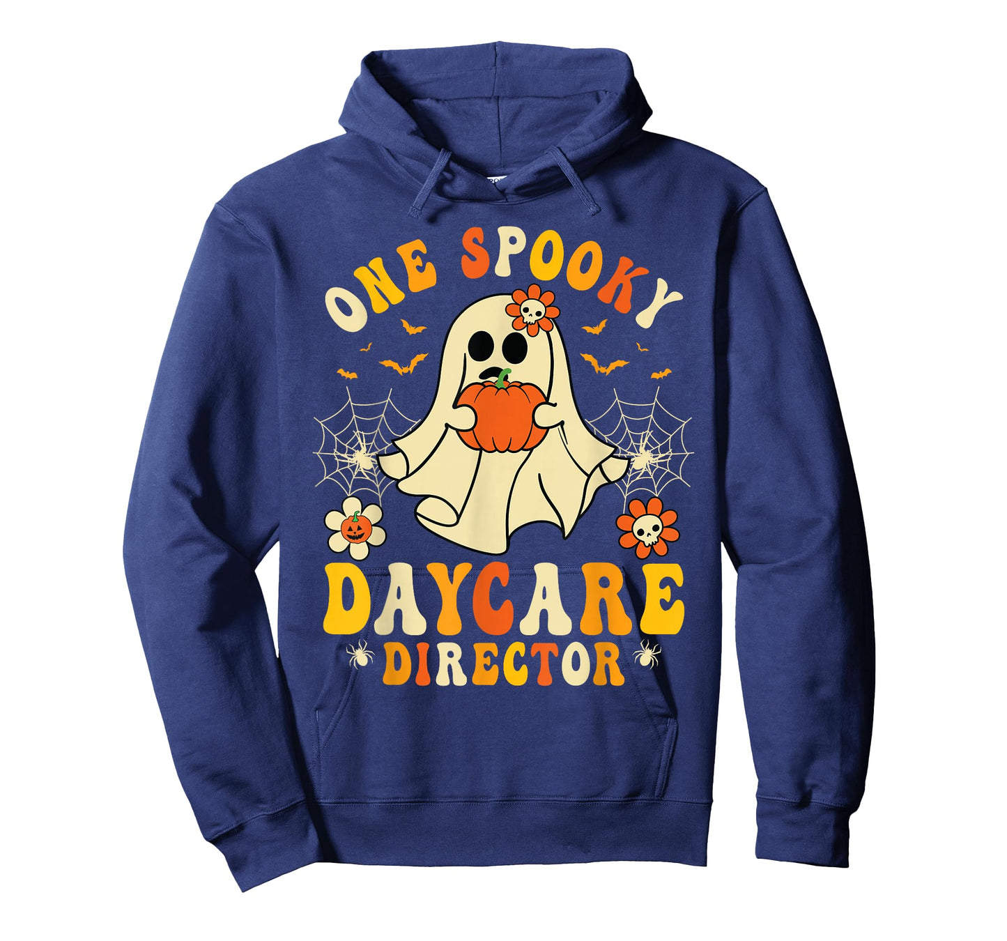 One Spooky Daycare Director Retro Halloween Ghost Pumpkin T-Shirt