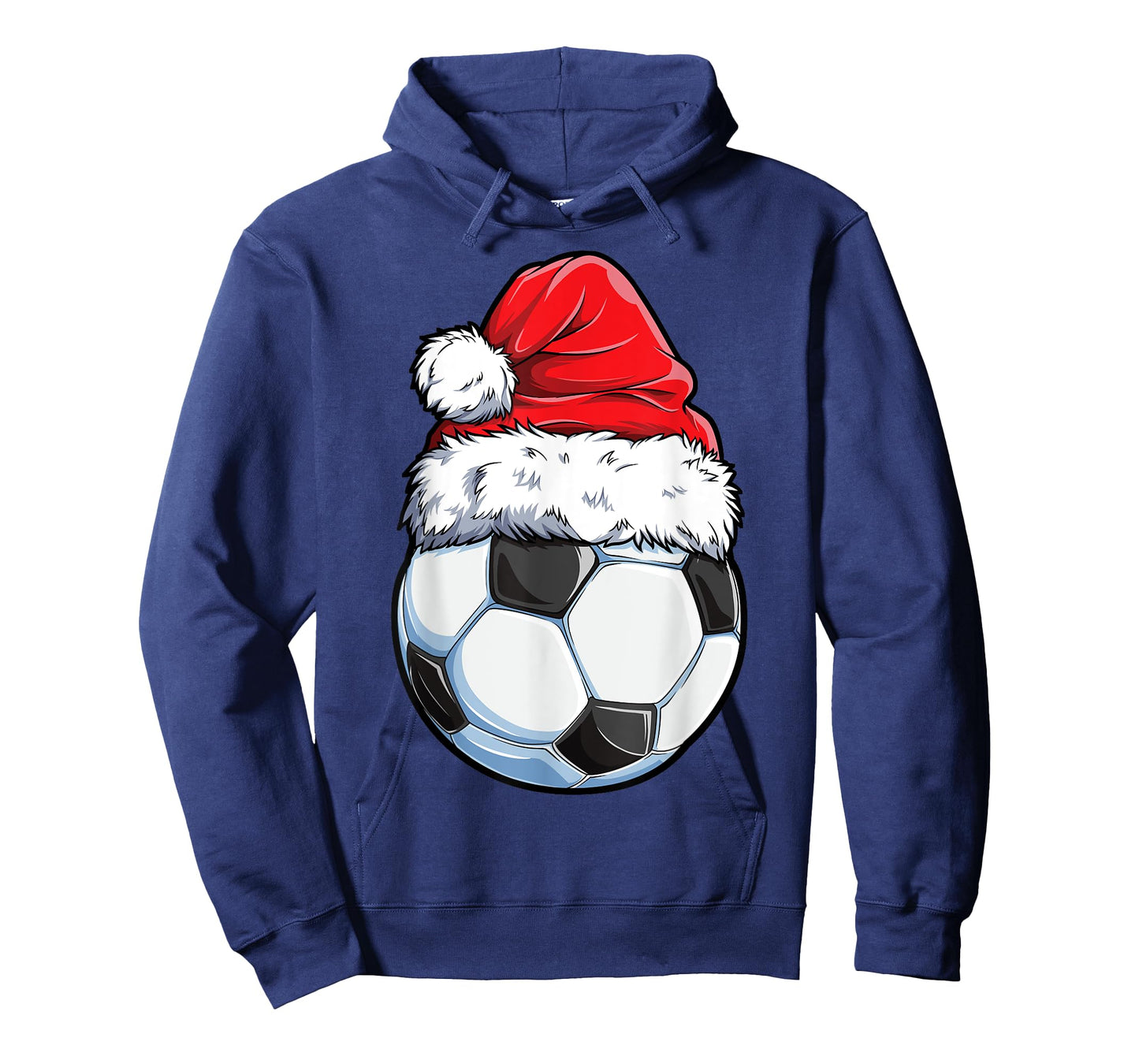 Christmas Soccer Ball Santa Hat Funny Sports Xmas Boys Men T-Shirt