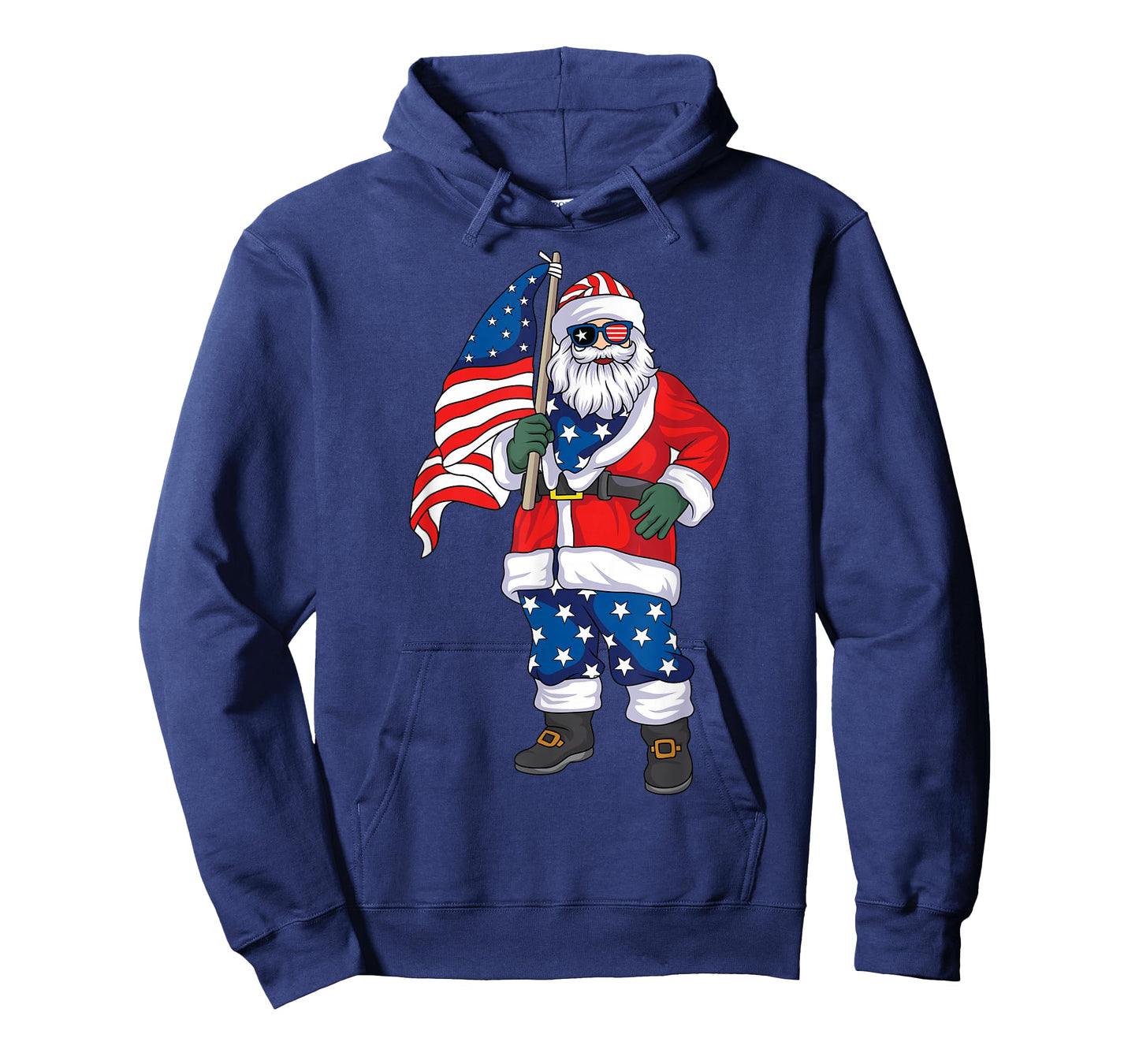 Patriotic Santa American Christmas 4th Of July Santa T-Shirt