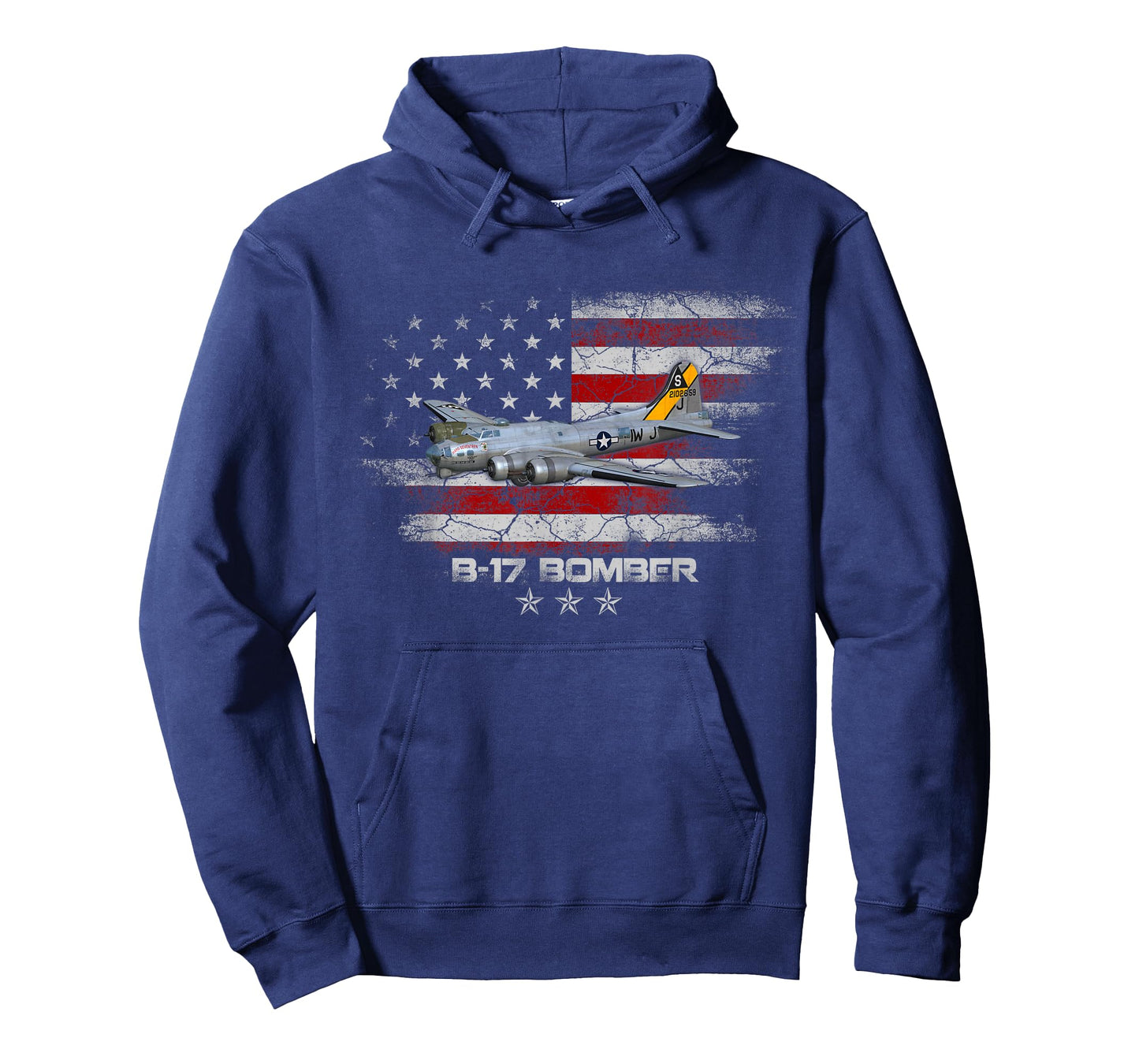 B-17 Flying Fortress World War 2 Bomber Warplane WW2 Veteran T-Shirt