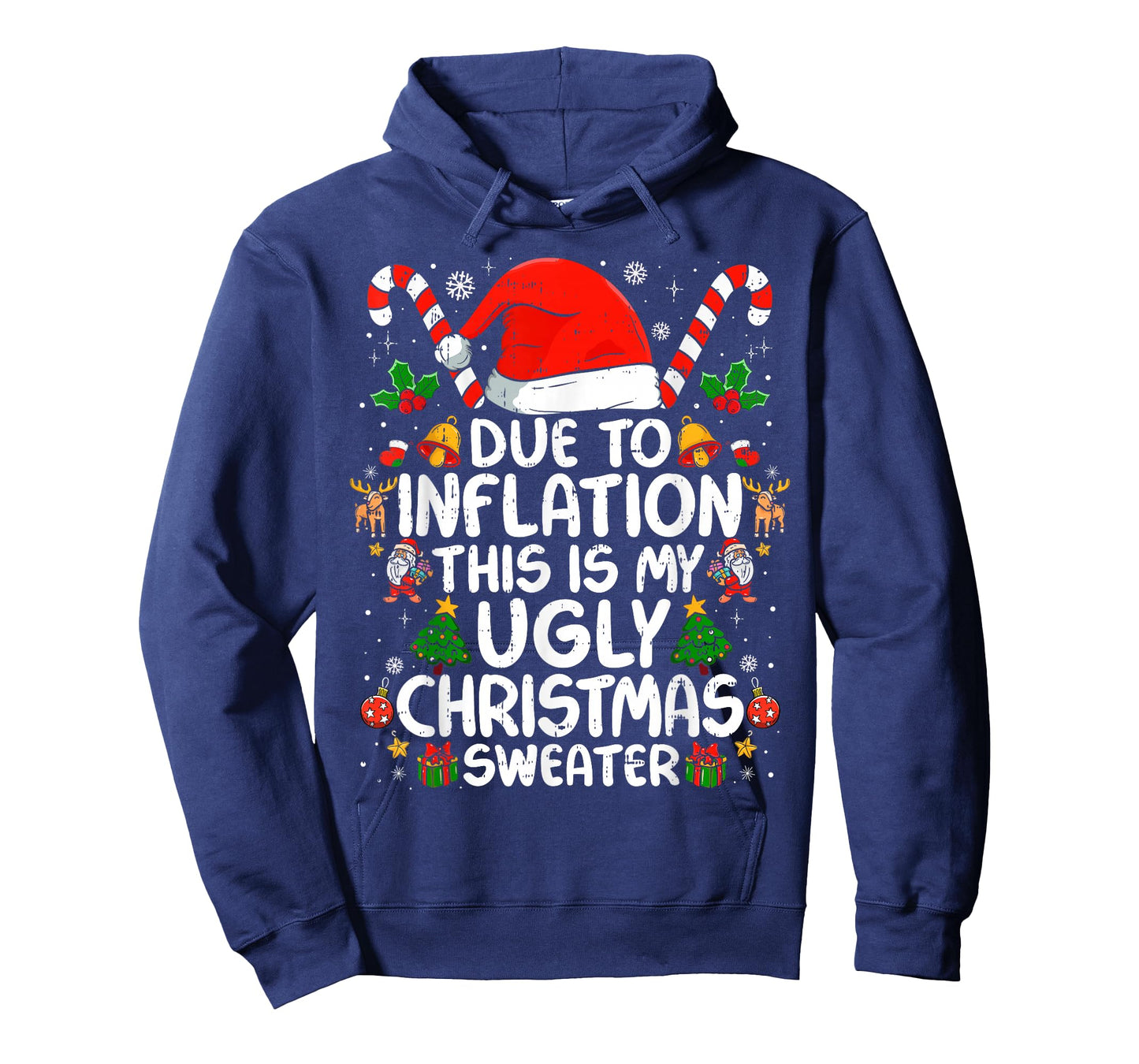 Due to Inflation This is My Ugly Sweater Family Christmas T-Shirt