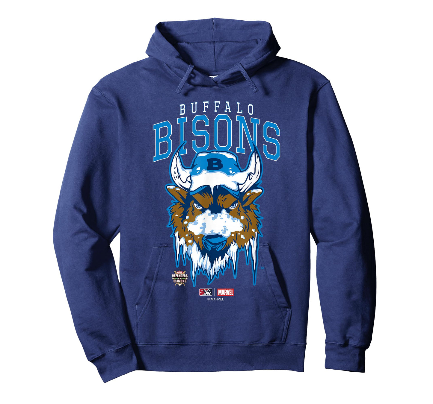Marvel x MiLB Buffalo Bisons Defenders Big Chest Logo T-Shirt