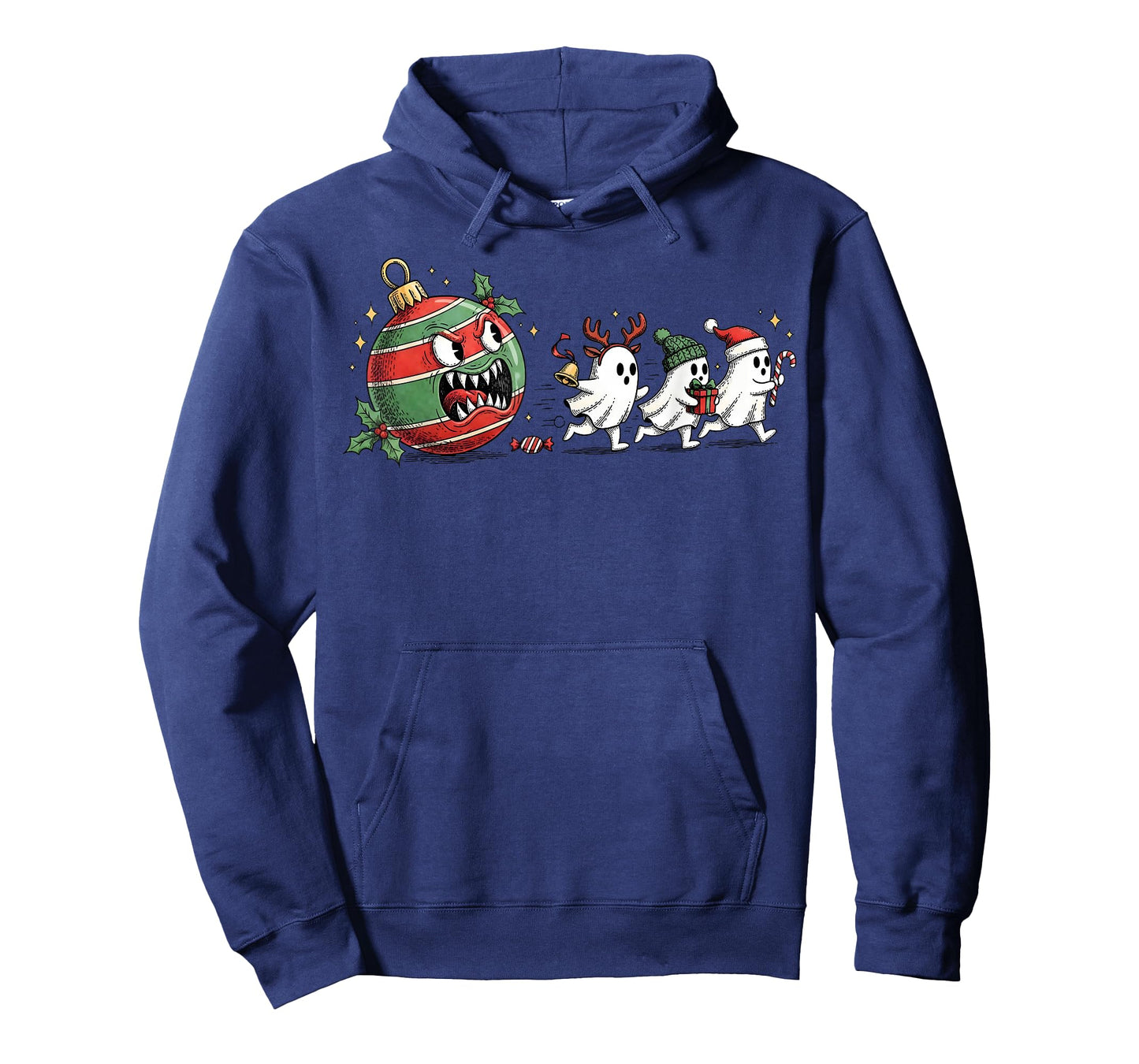 Funny Christmas Ball Eating Ghosts Gamer Men Women Kids T-Shirt