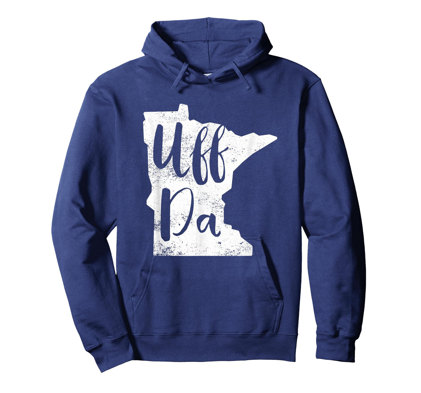 Uff Da Minnesota Map Funny Distressed T-Shirt T-Shirt
