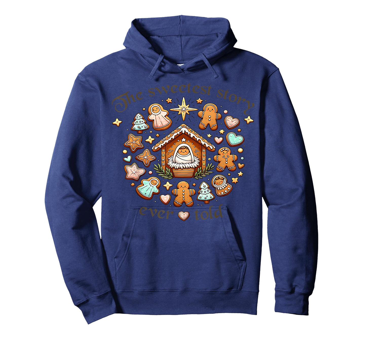 The Sweetest Story Ever Told, Christmas Gingerbread Nativity T-Shirt