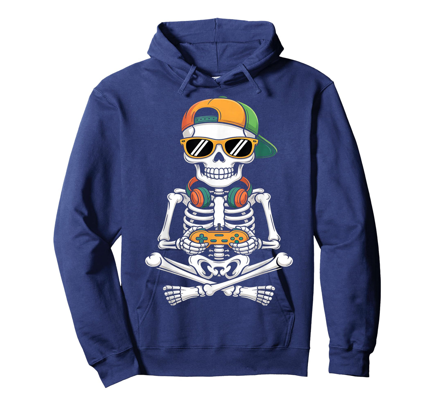 Halloween Skeleton Gamer Video Gaming Boys Men Kids Teens T-Shirt