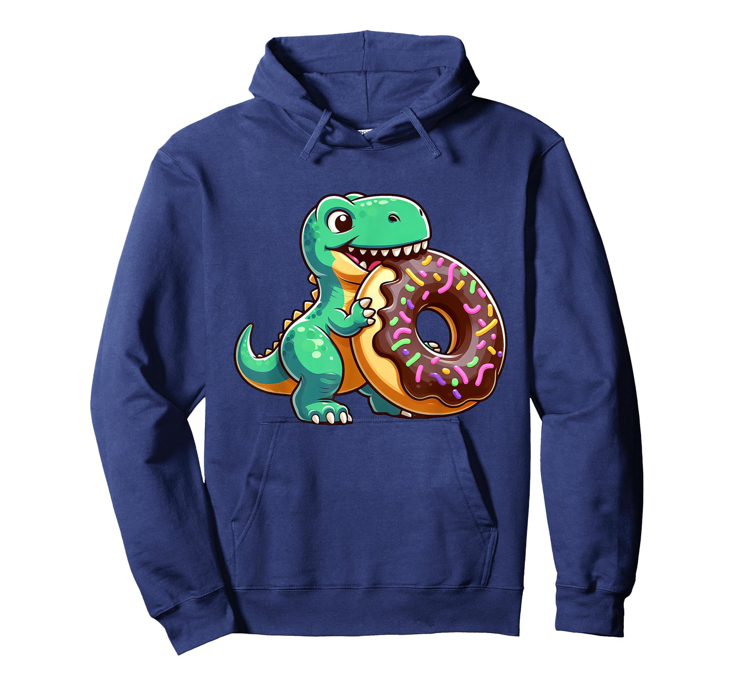 Funny Dino T-Rex Eating Donut T-Shirt