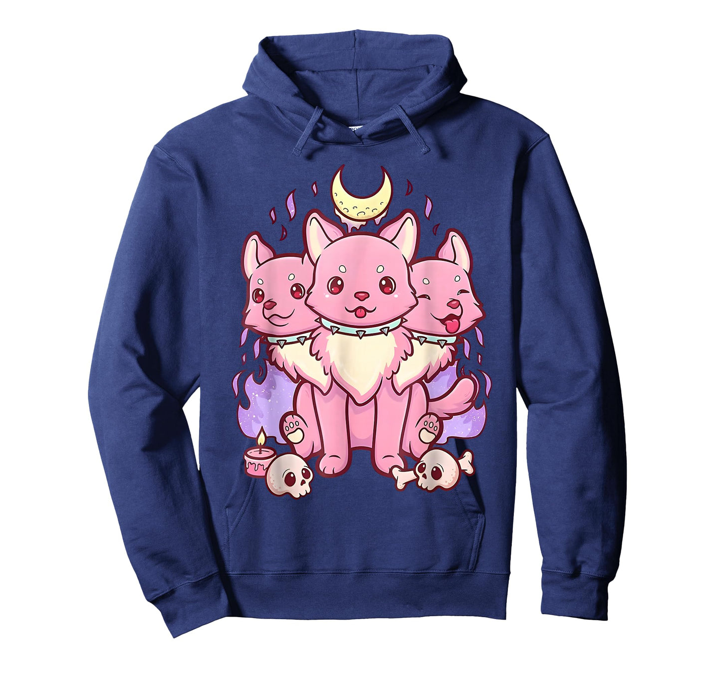 3 Headed Dog Kawaii Pastel Goth Cute Creepy Occult Cerberus T-Shirt