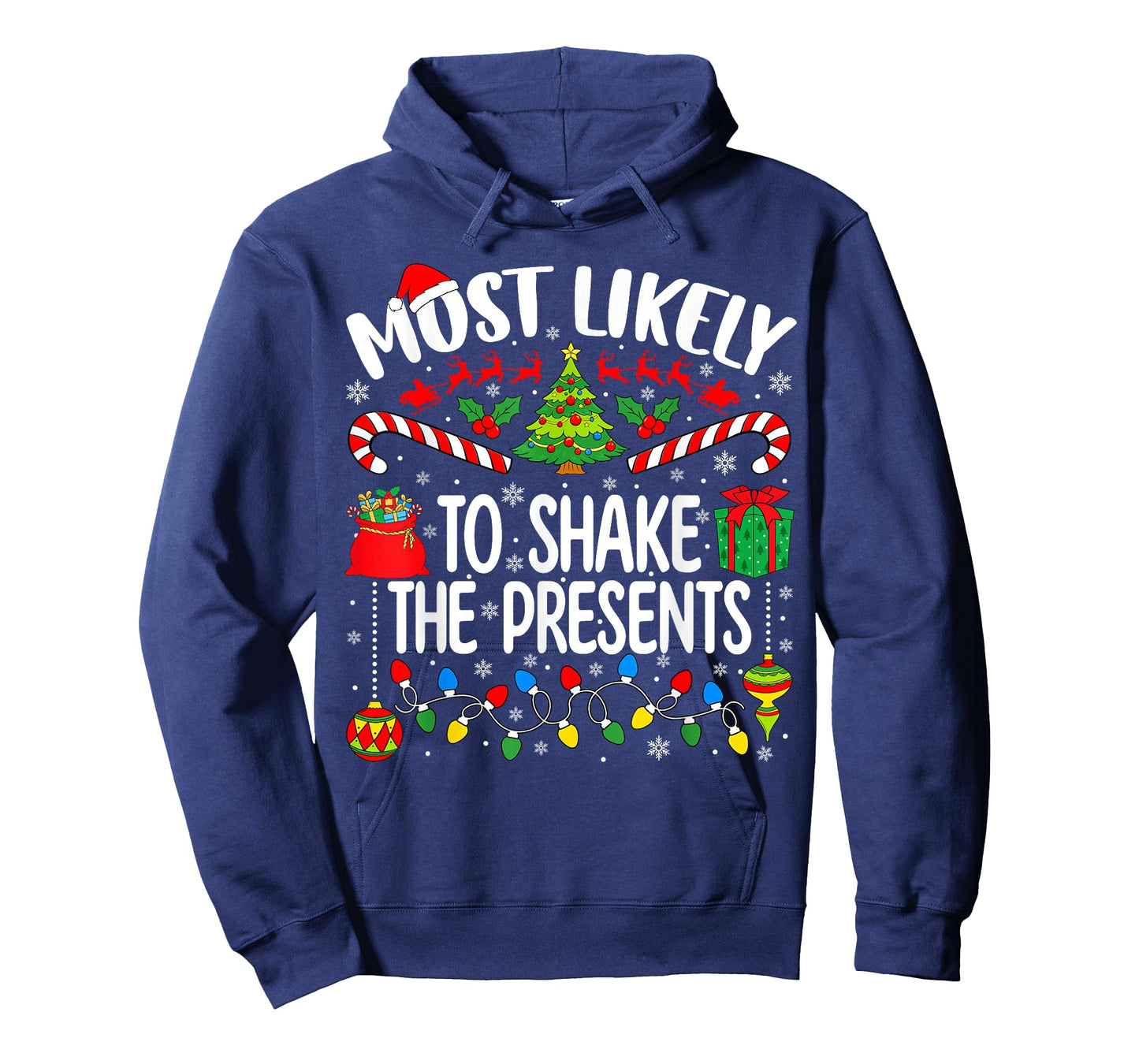 Most Likely to Shake The Presents Family Christmas Matching T-Shirt