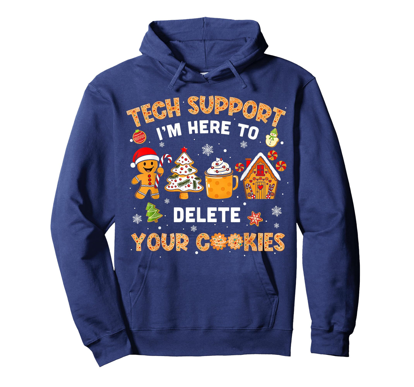 Christmas Tech Support Here to Delete Cookies Xmas Pajama T-Shirt