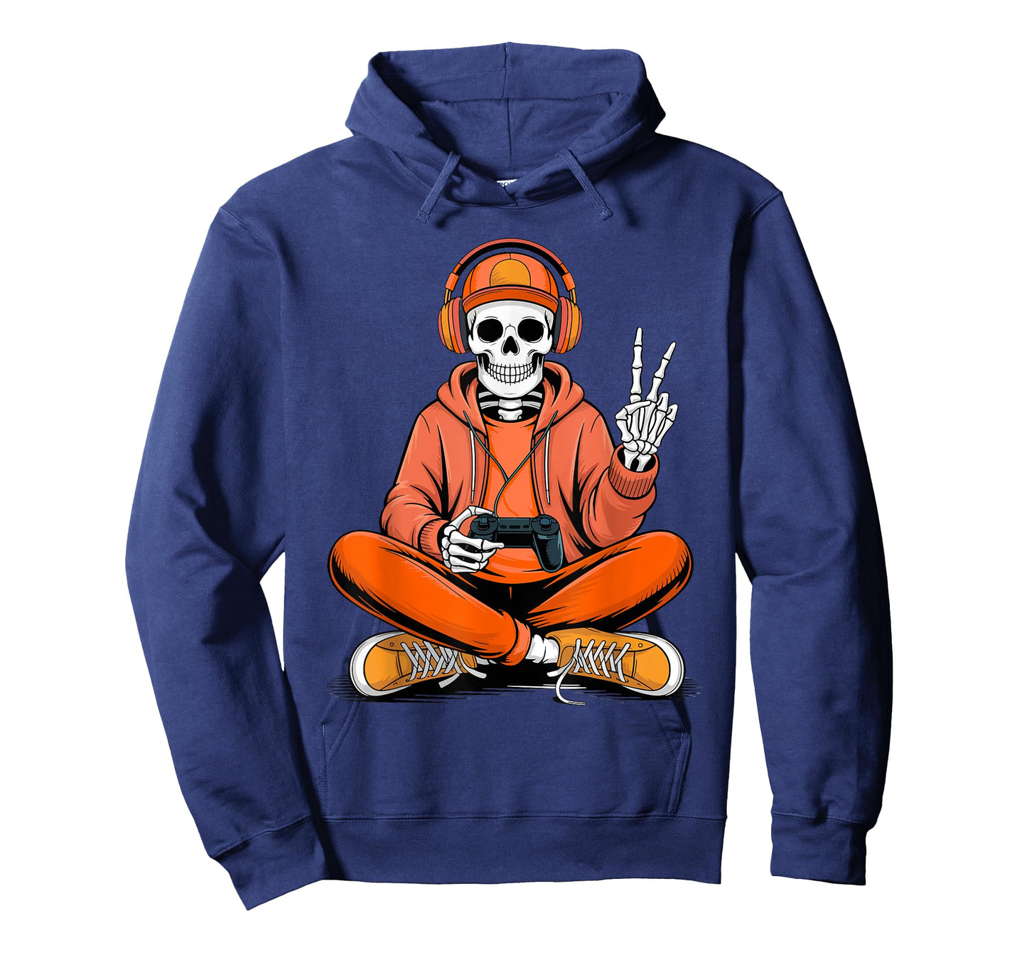 Skeleton Gamer Video Gaming Halloween Boys Men Kids T-Shirt