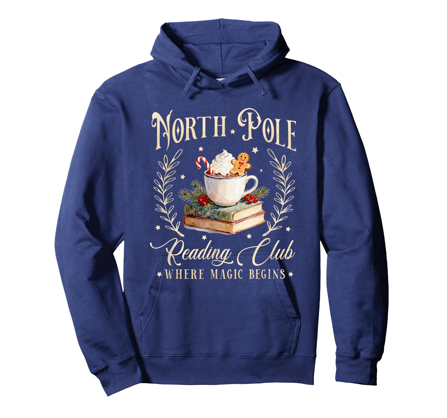 North Pole Reading Club Where Magic Begins Christmas Books T-Shirt