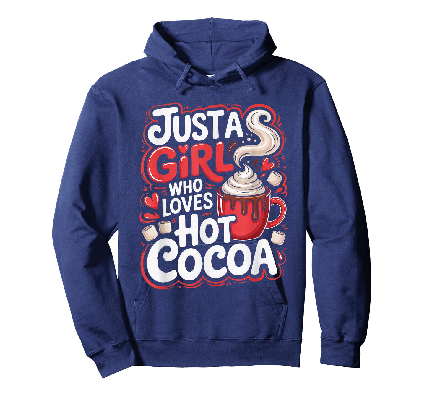 Just a Girl Who Loves Hot Cocoa Cozy Christmas Winter Lover T-Shirt
