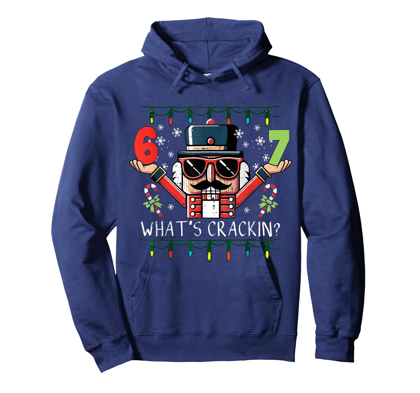 Retro Christmas Nutcracker Whats Crackin Funny 67 Meme Xmas T-Shirt