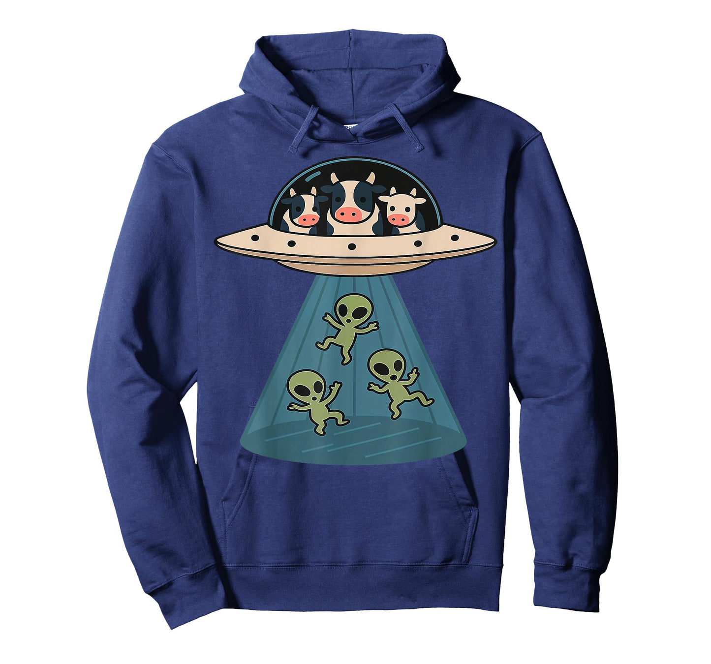 Cow Abducting Alien UFOs Farm Animals Funny Hilarious Humor T-Shirt