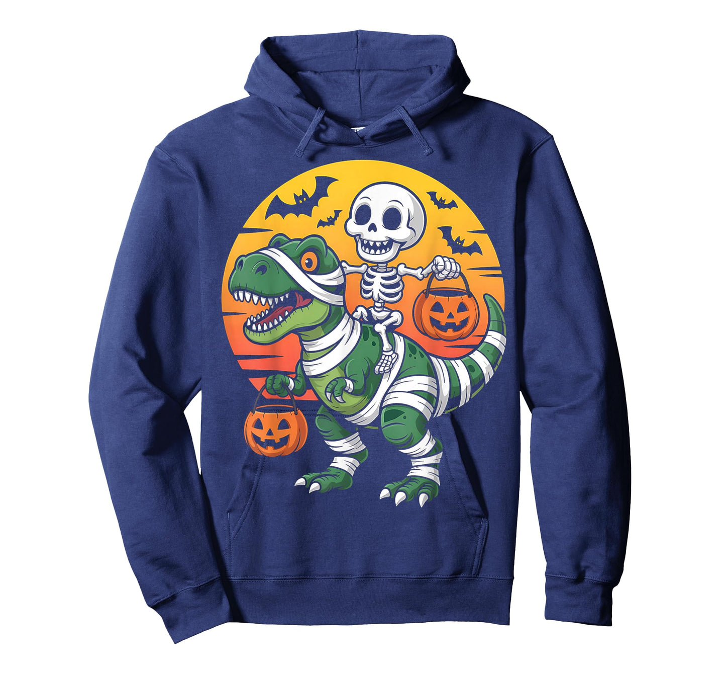 Funny Halloween Boys Kids Toddlers Dinosaur T-rex Skeleton T-Shirt
