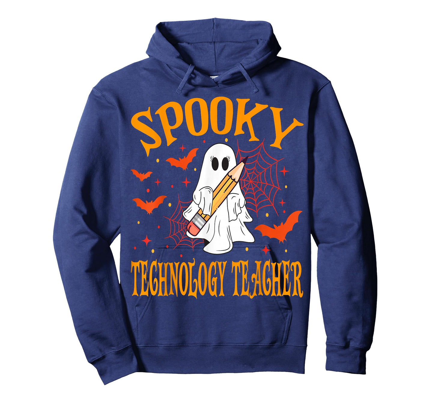 Spooky Technology Teacher Ghost Funny Halloween School T-Shirt