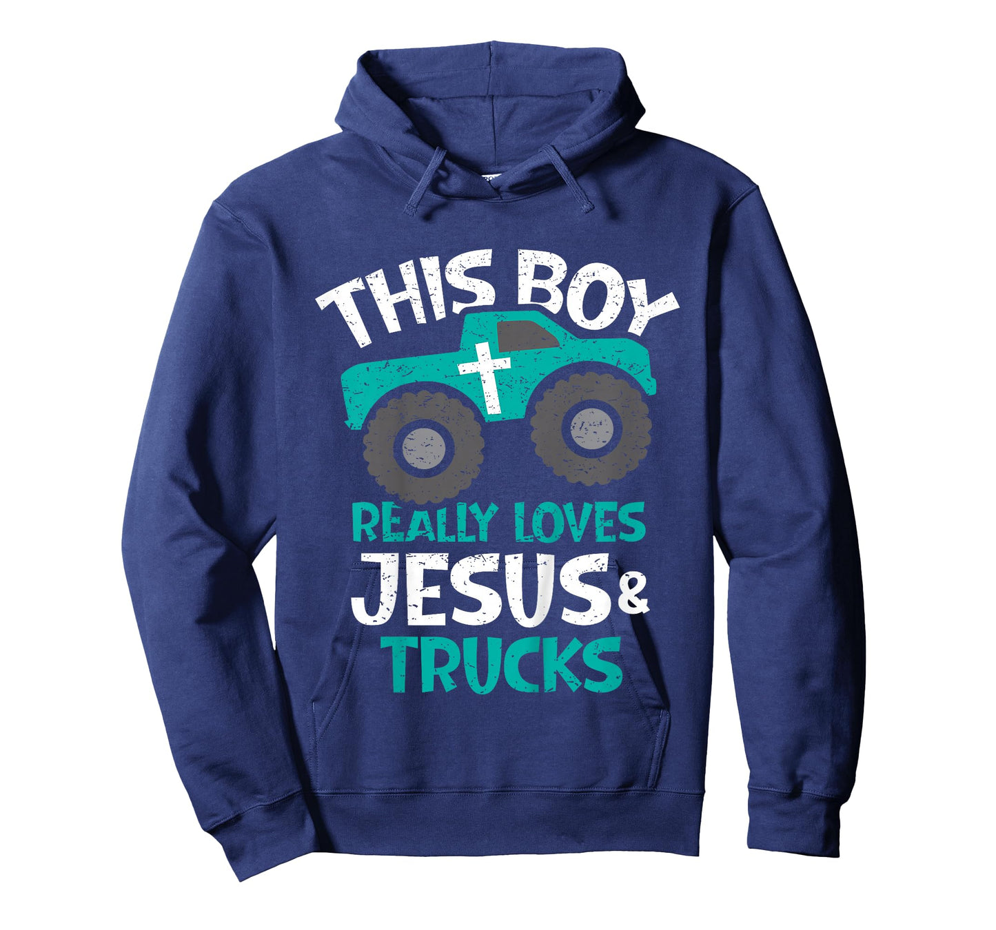 Kids I love Jesus and trucks T-Shirt