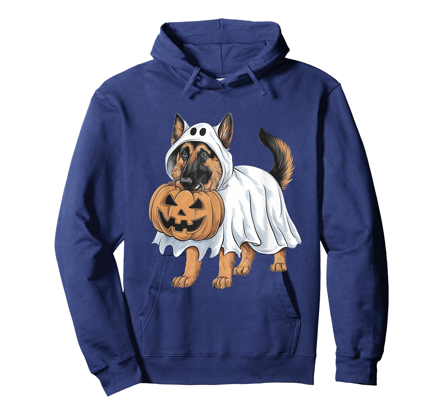 German Shepherd Ghost Dog Halloween T-Shirt