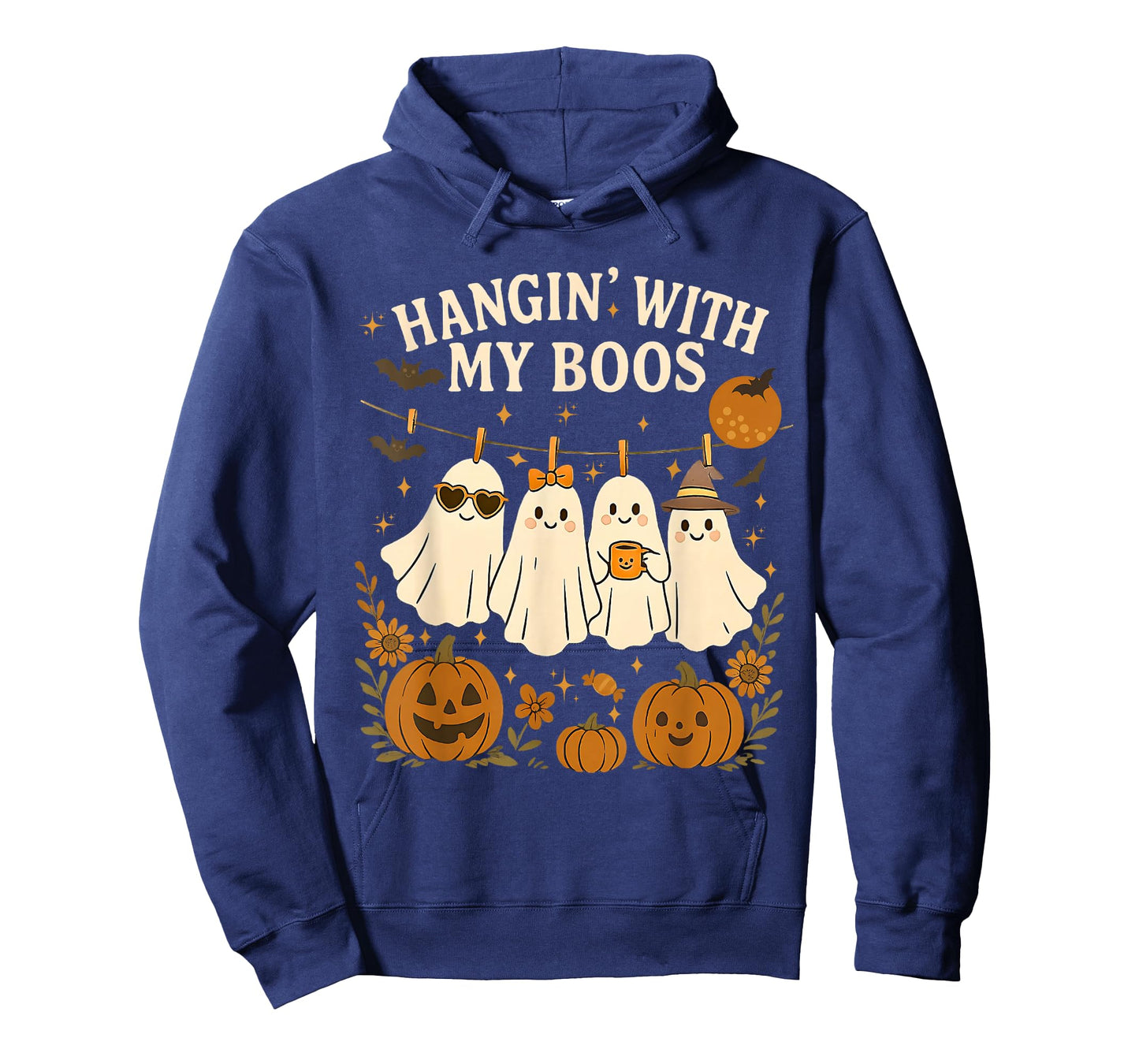 Hanging With My Boos Funny Cute Ghost Halloween T-Shirt