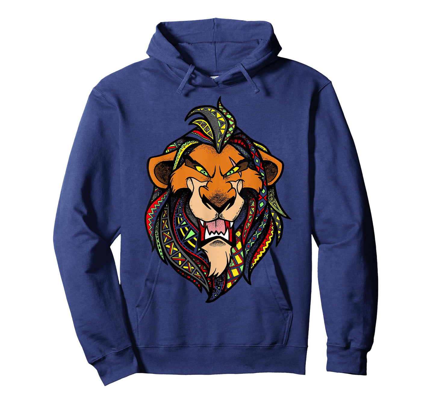 Disney Lion King Scar Pattern Fill Head Shot Portrait T-Shirt