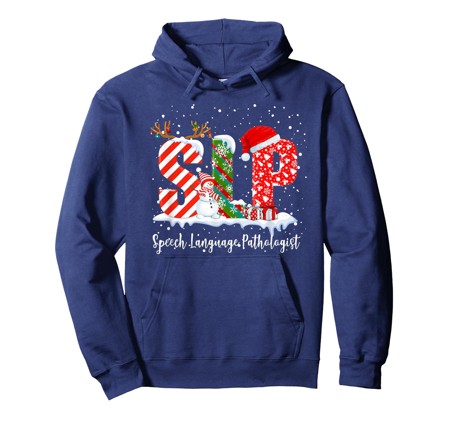 Funny SLP Speech Language Pathologist Santa Christmas Pajama T-Shirt