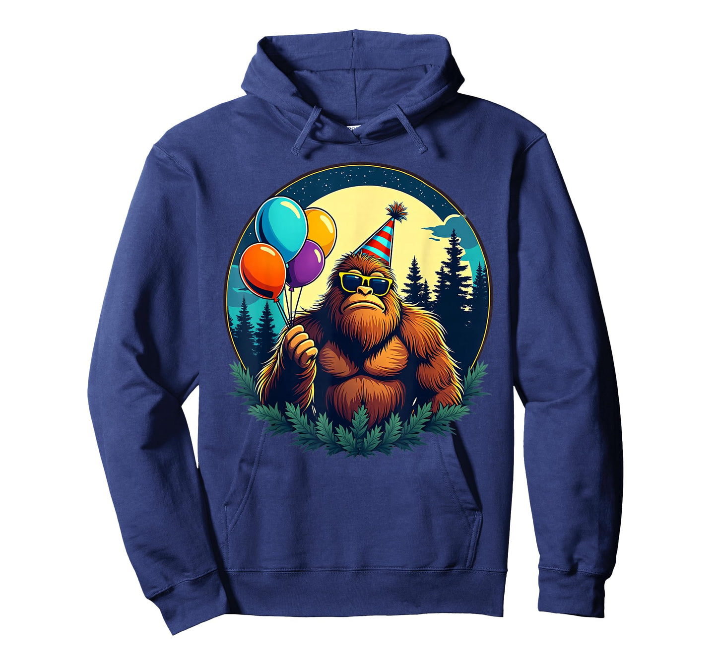 Bigfoot Birthday Party Fun With Balloons T-Shirt