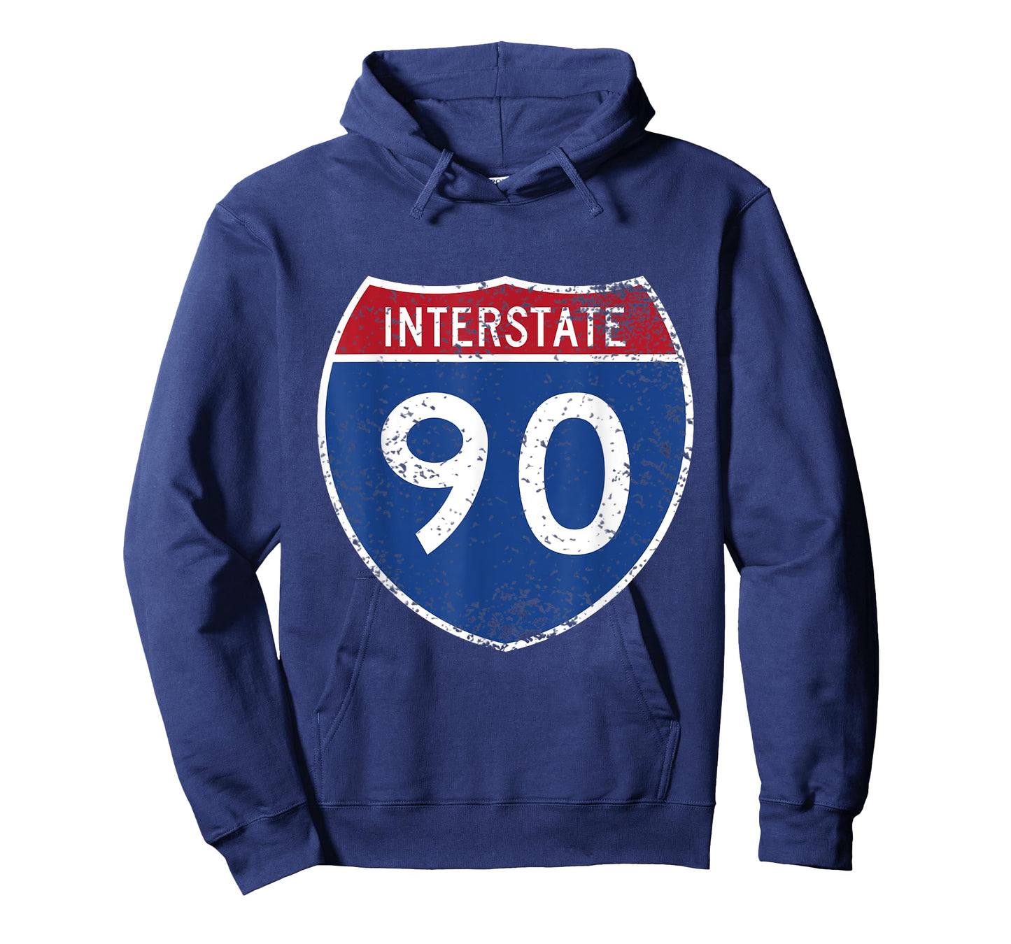 Interstate 90 Distressed Grunge Vintage Look T-Shirt T-Shirt