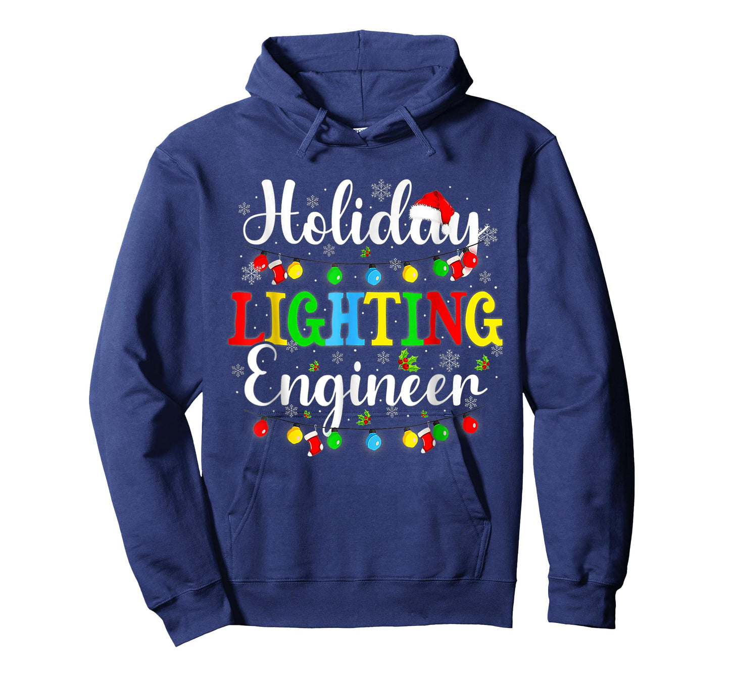 Funny Xmas Holiday Lighting Engineer Christmas Light Mens T-Shirt