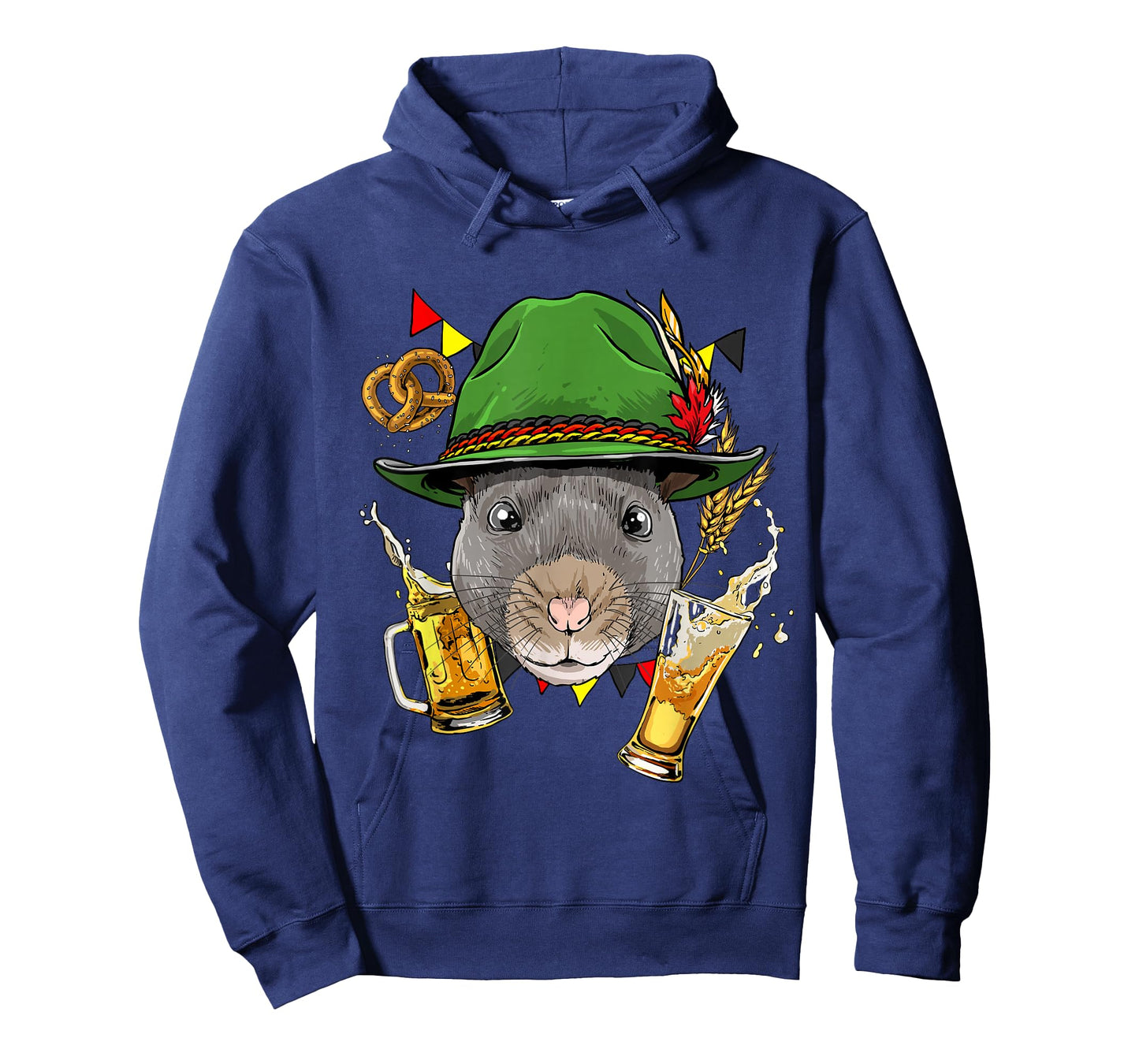 Rat Oktoberfest Lederhosen Costume Gift German Beer Fest T-Shirt