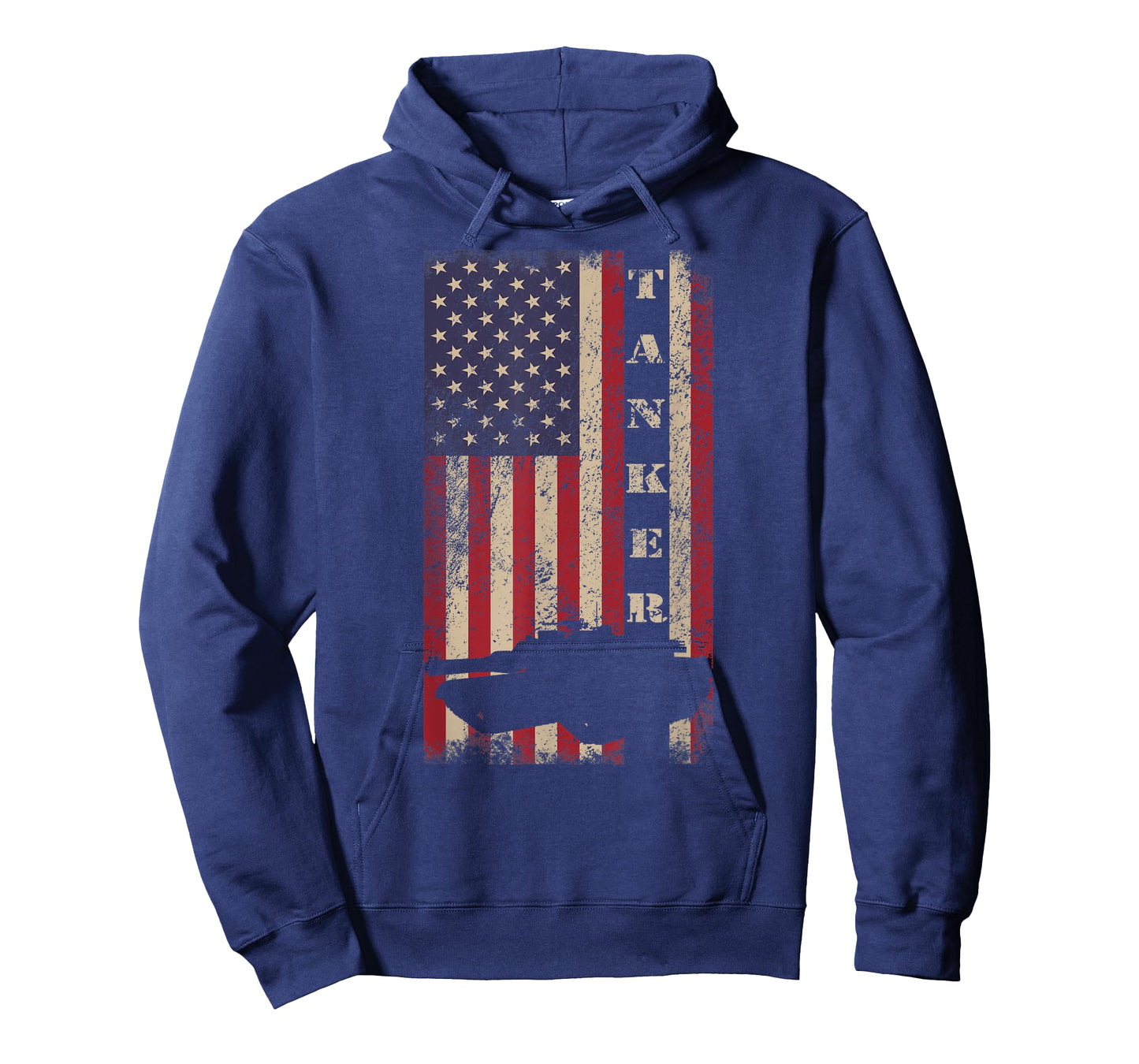 Tanker Abrams Tank Crew Veteran American Flag T-Shirt