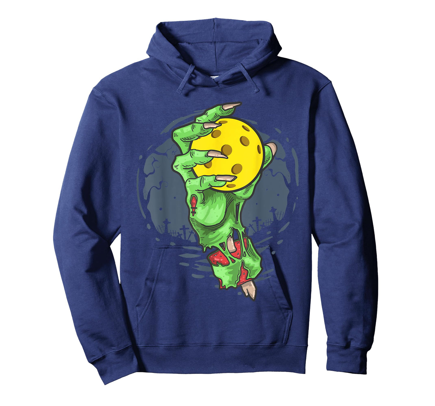 Pickleball Halloween Costume Zombie Hand Pickleball Ball T-Shirt