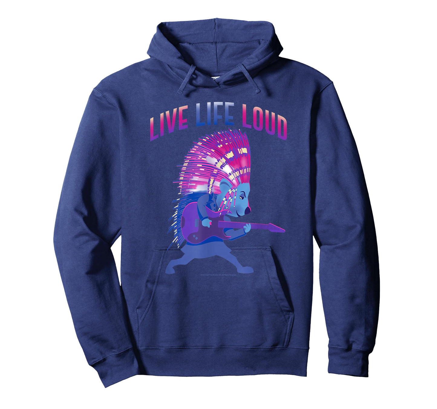 Sing 2 Ash Retro Live Life Loud Silhouette T-Shirt