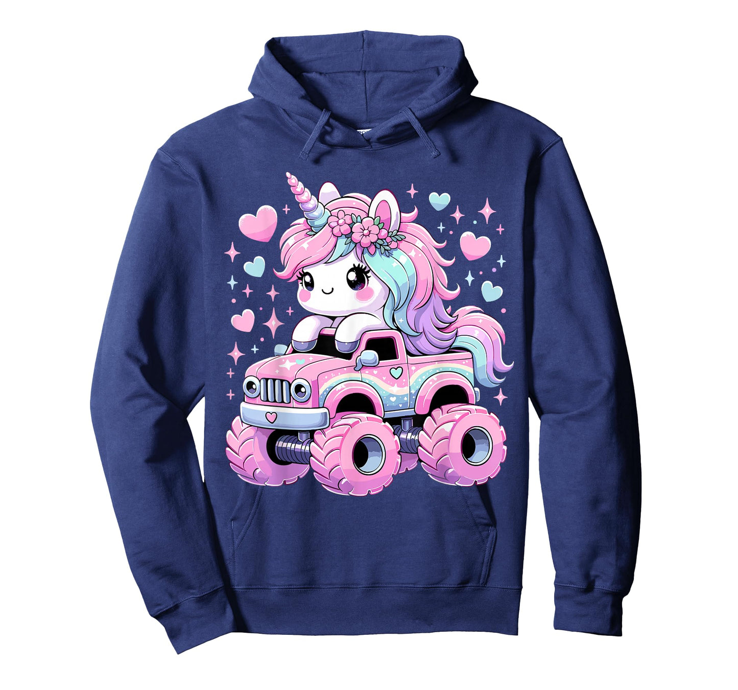 Monster Truck Unicorn Birthday Party Monster Truck Girl T-Shirt