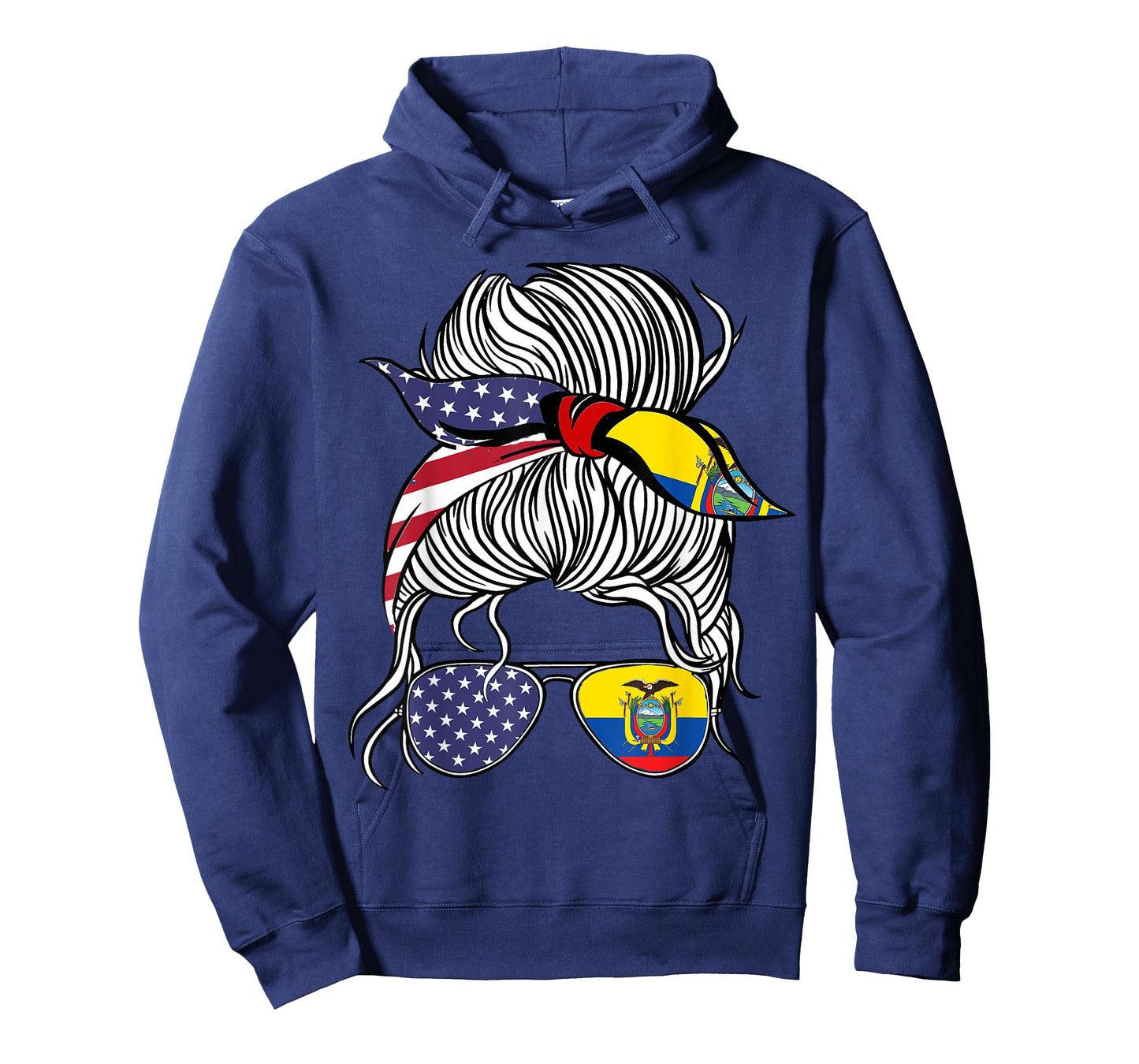 American Ecuadorian Patriot Flag Women Girl Ecuador Grown T-Shirt