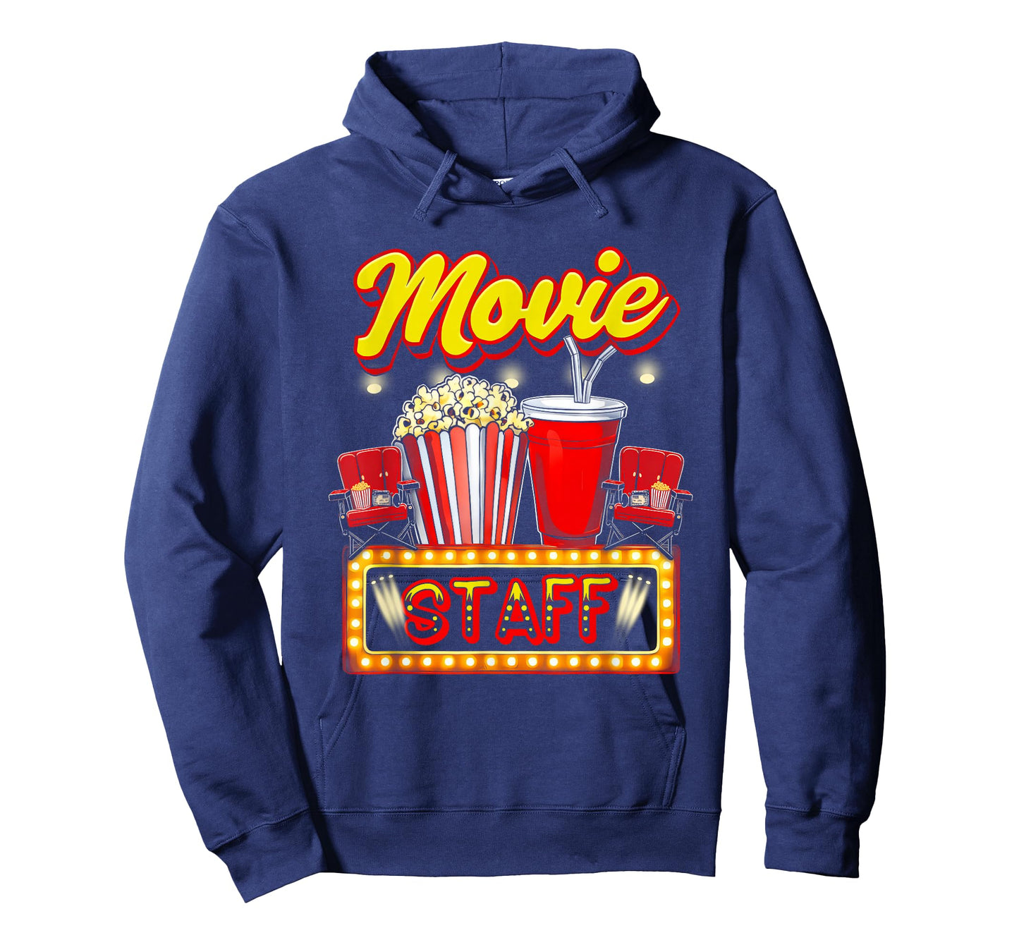 Movie Staff Party Night Behind Scenes Awesomeness Popcorn T-Shirt