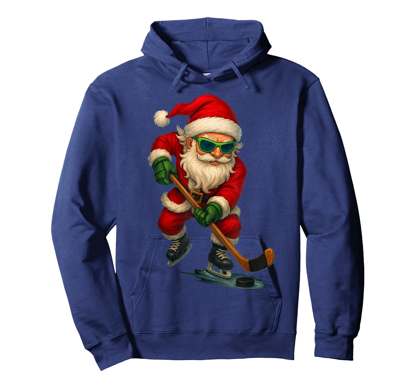 Santa Ice Hockey Player Christmas Xmas Boys Men Boys Funny T-Shirt