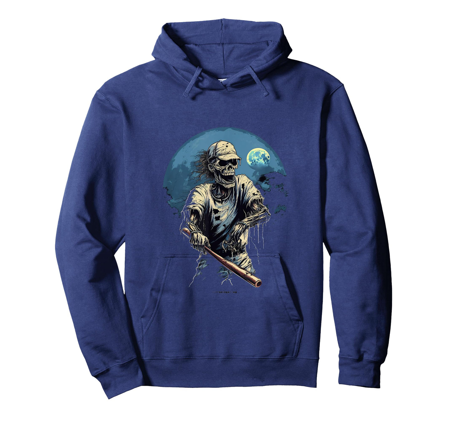 Zombie Playing Baseball Halloween Baseball Player T-Shirt