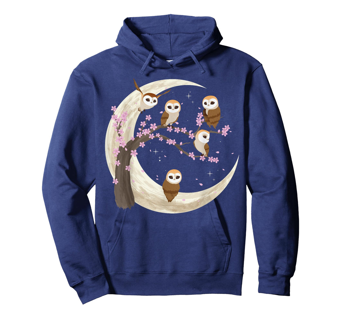 Owls Moon Shirt Japanese Sakura Cherry Blossom Owls Night T-Shirt