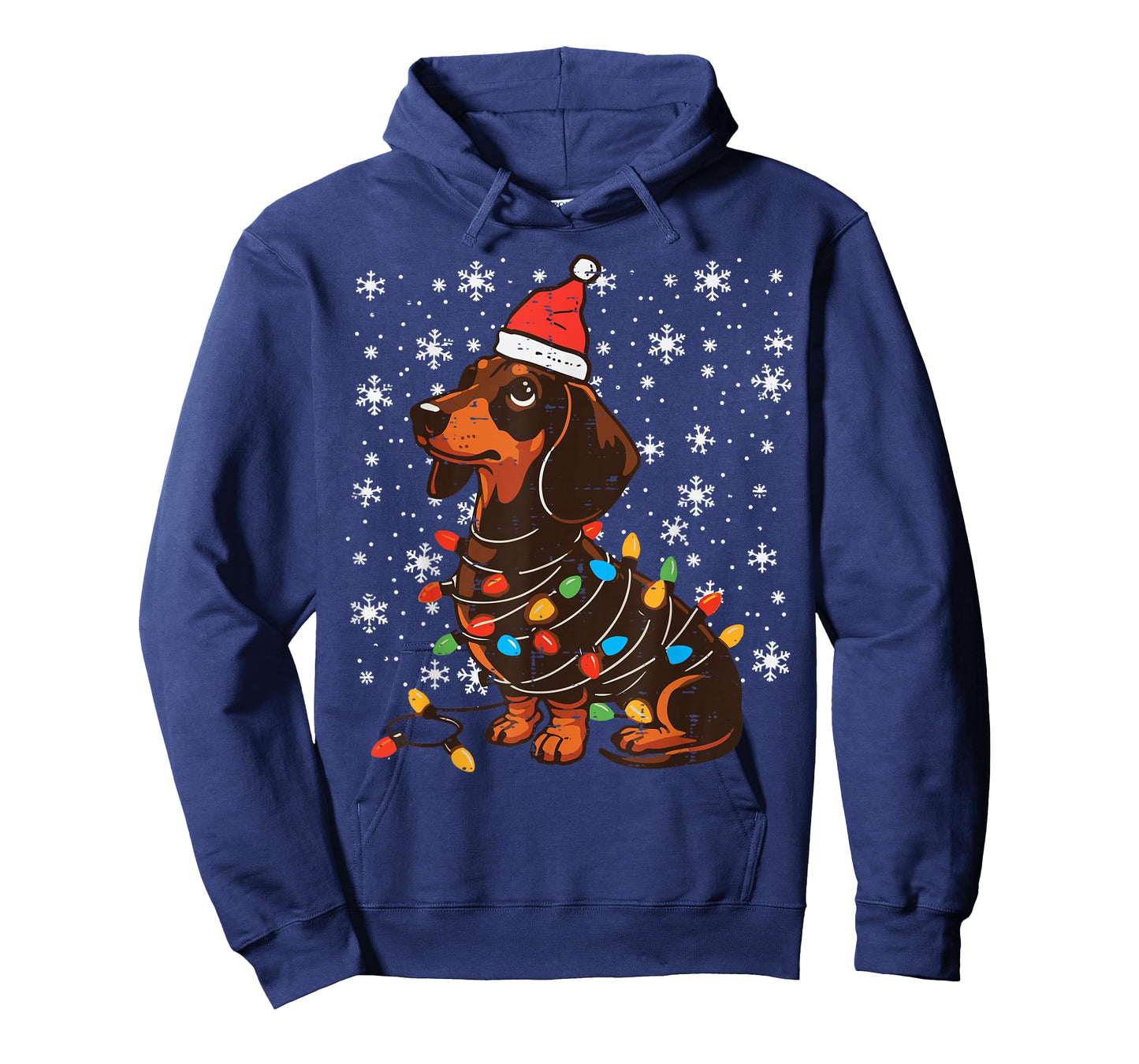 Christmas Dog Dachshund Santa Xmas Wiener Women Men Kids T-Shirt