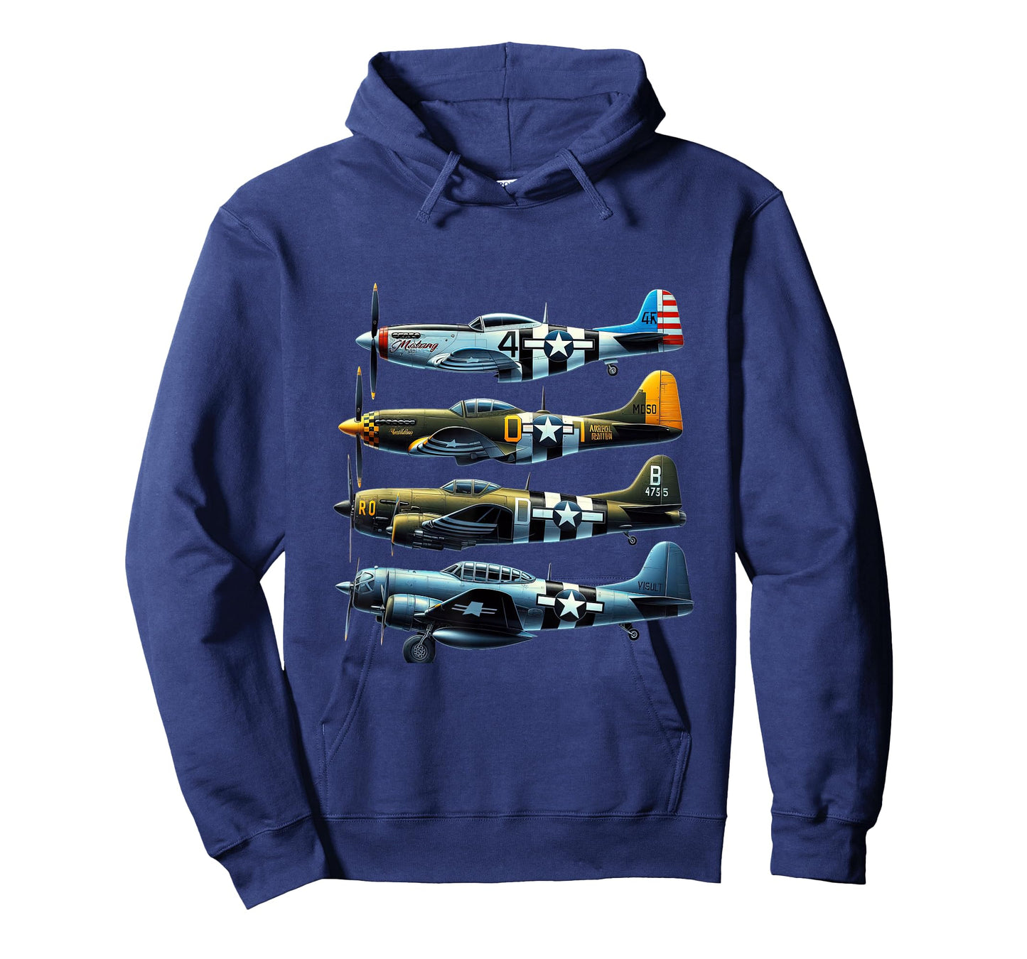 P51 Mustang F4U Corsair B17 P47 Thunderbolt WW2 Warbirds T-Shirt