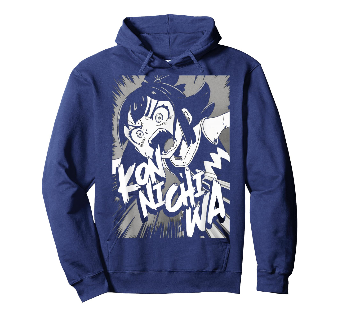 Konnichiwa こんにちは Japanese Punk Goth Grunge Anime Manga Panel T-Shirt