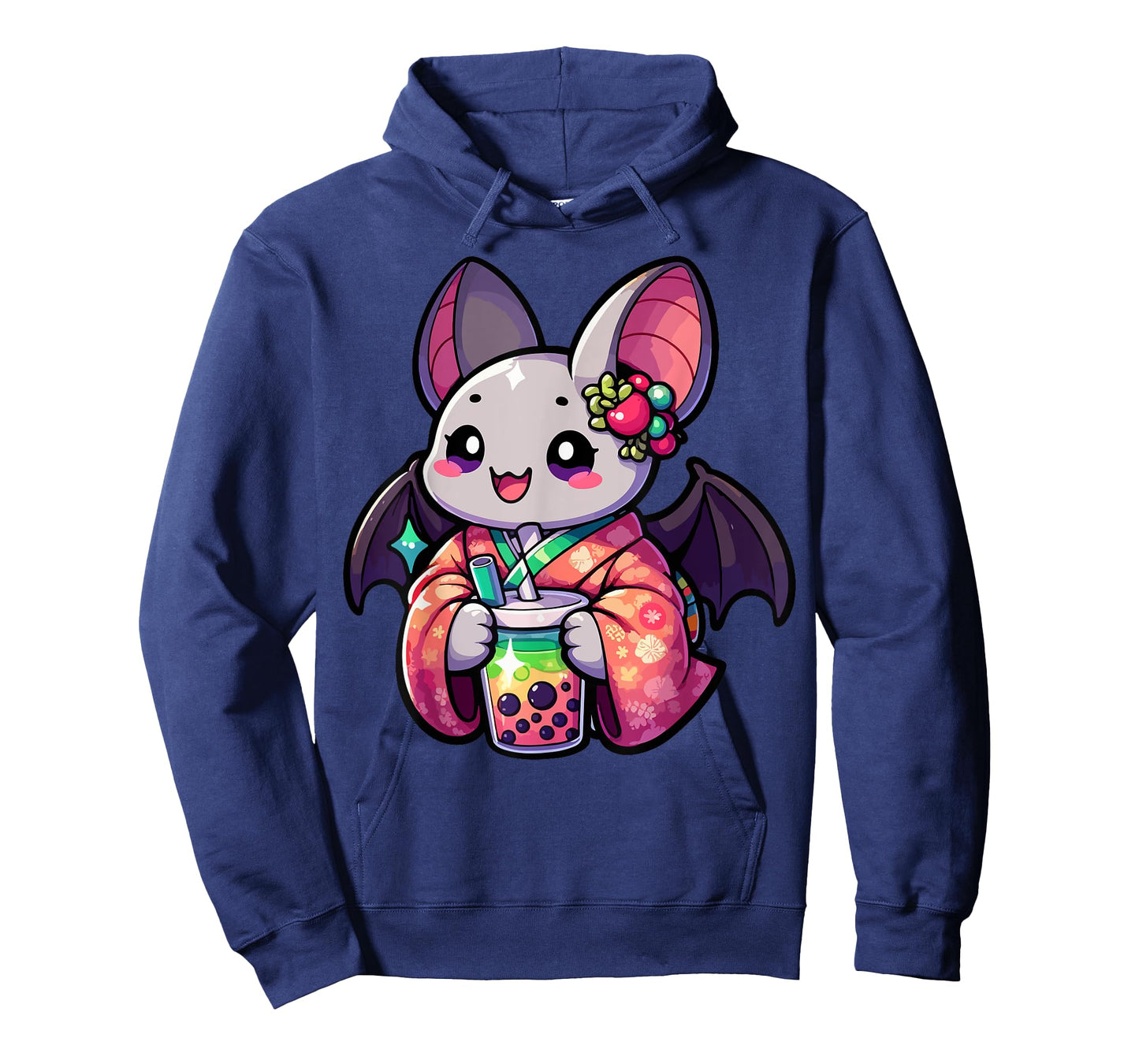 Bat Bubble Boba Tea Anime Cute Kawaii T-Shirt