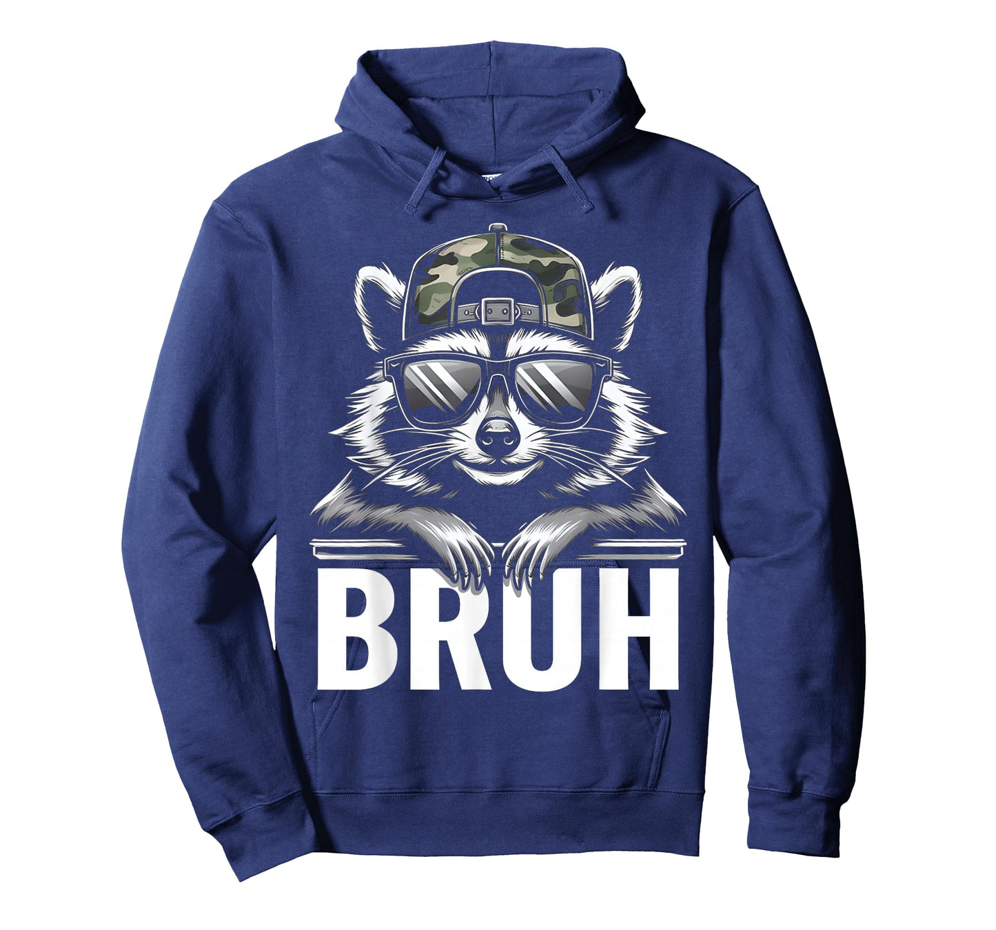 Bruh Raccoon Trash Racoon Camo Hat Youth Teens Kids Slang T-Shirt
