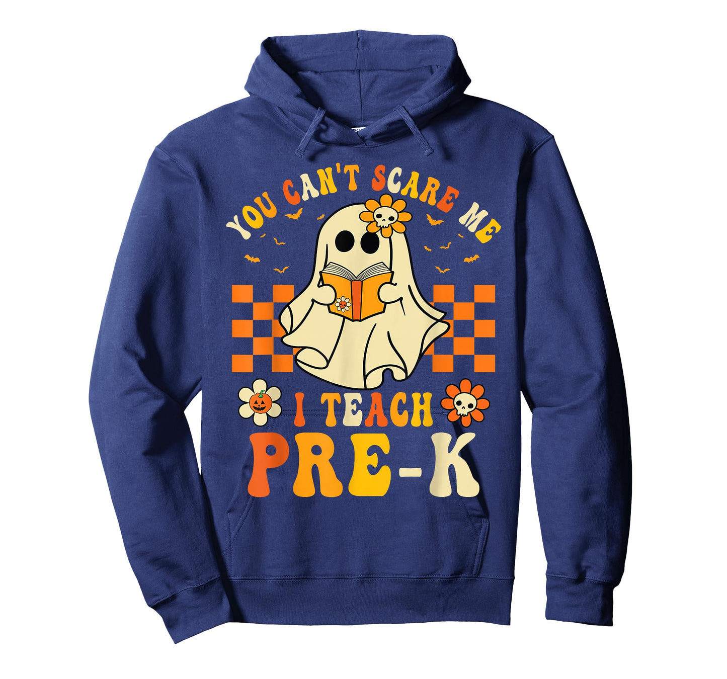 You Can't Scare Me I Teach Pre-K Halloween Teacher Ghost T-Shirt